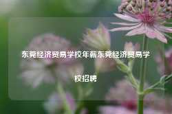 东莞经济贸易学校年薪东莞经济贸易学校招聘