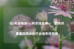 近1年涨幅超16%同类排名第一 赵伟执掌富国精准医疗业绩表现亮眼-第1张图片-润美贸易