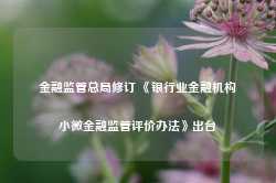 金融监管总局修订 《银行业金融机构小微金融监管评价办法》出台-第1张图片-润美贸易